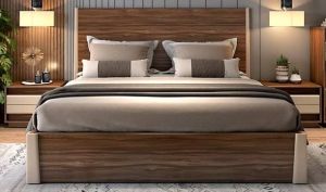 Sagwan Wood Modern Double Bed