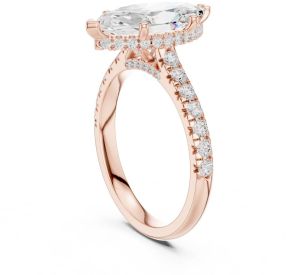 0.67 Carat Marquise Cut Lab Grown Diamond Ring