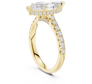 0.67 Carat Marquise Cut Lab Grown Diamond Ring