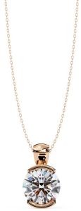 14K Gold 2.00 Carat Diamond Pendent