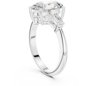 14K Rose Gold 3.00 Carat Oval Cut Diamond Ring
