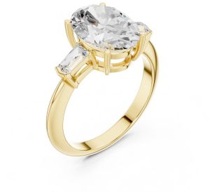14K Rose Gold 3.00 Carat Oval Cut Diamond Ring