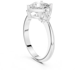 14K Rose Gold 3.00 CT Heart Cut Diamond Ring