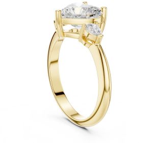14K Rose Gold 3.00 CT Heart Cut Diamond Ring