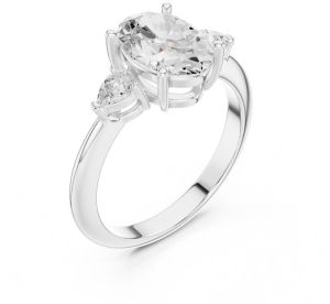 14K Rose Gold 3.00 CT Oval Cut Diamond Ring