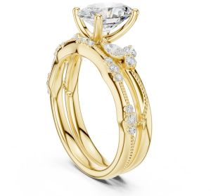14K Solid Gold 0.23 Carat Marquise Cut Lab Grown Diamond Ring
