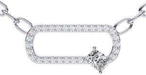 14K Solid Gold 0.30 Carat Cushion Cut Diamond Pendent