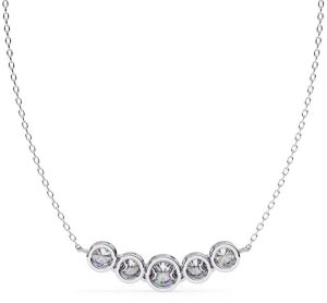14K Solid Gold 0.30 Carat Oval Cut Diamond Pendent
