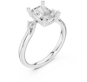 14K Solid Gold 0.36 Carat Round Cut Diamond Ring