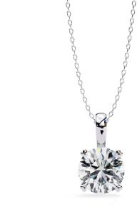 14K Solid Gold 1.00 Carat Lab Grown Diamond Pendent