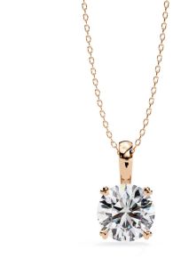14K Solid Gold 1.00 Carat Lab Grown Diamond Pendent