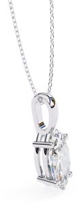 14K Solid Gold 1.00 Carat Marquise Cut Diamond Pendent