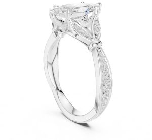 14K Solid Gold 1.5 Carat Round Cut Diamond Ring