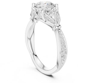 14K Solid Gold 1.50 Carat Round Cut Lab Grown Diamond Ring