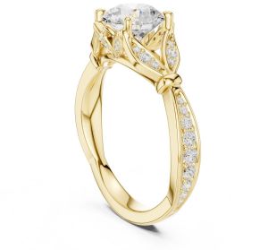 14K Solid Gold 1.50 Carat Round Cut Lab Grown Diamond Ring
