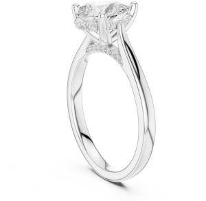 14K Solid Gold 2.0 Carat Cushion Cut Diamond Ring