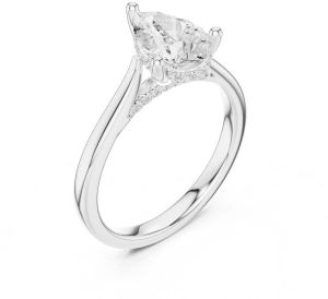 14K Solid Gold 2.0 Carat Cushion Cut Diamond Ring