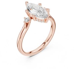 14K Solid Gold 2.0 Carat Lab Grown Diamond Ring