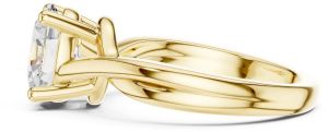 14k Solid Gold Oval Cut Diamond Ring