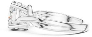 14k Solid Gold Oval Cut Diamond Ring