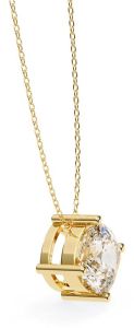 14K Solid Gold 2.00 Carat Cushion Cut Diamond Pendent