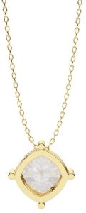 14K Solid Gold 2.00 Carat Cushion Cut Diamond Pendent