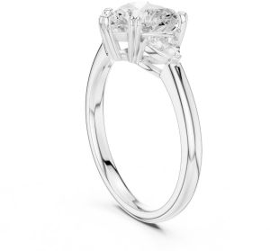 14K Solid Gold 2.00 Carat Heart Cut Lab Grown Diamond Ring