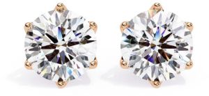 14K Solid Gold 2.00 Carat Lab Grown Diamond Earring