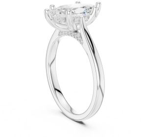 14K Solid Gold 2.00 Carat Marquise Cut Lab Grown Diamond Ring