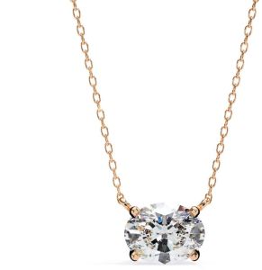 14K Solid Gold 2.00 Carat Oval Cut Diamond Pendent