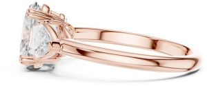 14K Solid Gold 2.00 Carat Oval Cut Lab Grown Diamond Ring
