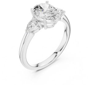 14K Solid Gold 2.00 Carat Ovel Cut IGI Certified Diamond Ring