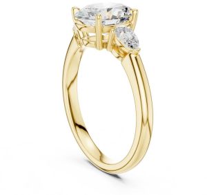 14K Solid Gold 2.00 Carat Ovel Cut IGI Certified Diamond Ring
