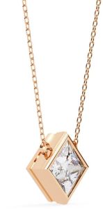 14K Solid Gold 2.00 Carat Princess Cut Diamond Pendent