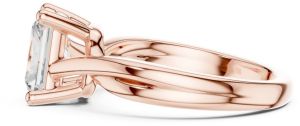 14K Solid Gold 2.00 Carat Radiant Cut Lab Grown Diamond Ring