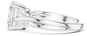 14K Solid Gold 2.00 Carat Radiant Cut Lab Grown Diamond Ring