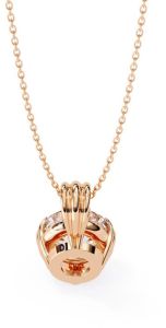 14K Solid Gold 2.00 Carat Round Cut Diamond Pendent