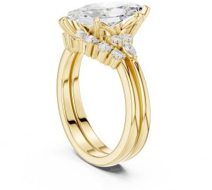 14K Solid Gold 2.5 Carat Lab Grown Diamond Ring