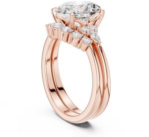 14K Solid Gold 2.5 Carat Ovel Cut Diamond Ring