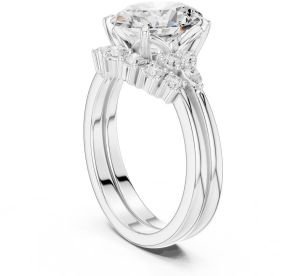 14K Solid Gold 2.5 Carat Ovel Cut Diamond Ring