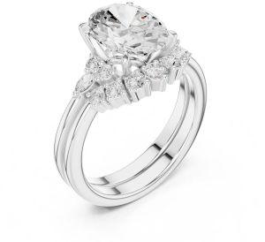 14K Solid Gold 2.5 Carat Ovel Cut Diamond Ring
