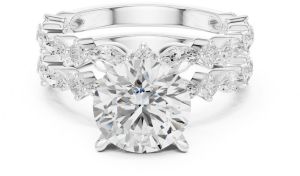 14K Solid Gold 3.00 Carat Round Cut Lab Grown Diamond Ring