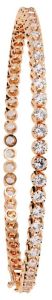14K Solid Gold 3.58 Carat Lab Grown Diamond Bracelet