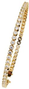14K Solid Gold 3.58 Carat Lab Grown Diamond Bracelet