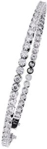 14K Solid Gold 3.58 Carat Lab Grown Diamond Bracelet