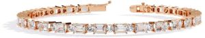 14K Solid Gold 3.6 Carat Lab Grown Diamond Bracelet