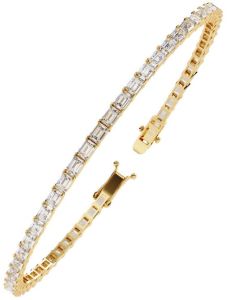 14K Solid Gold 3.98 Carat Lab Grown Diamond Bracelet