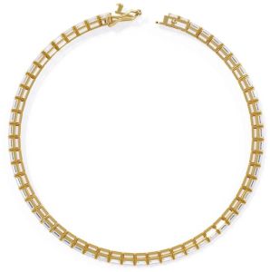 14K Solid Gold 3.98 Carat Lab Grown Diamond Bracelet