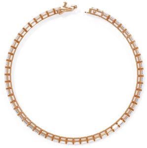 14K Solid Gold 3.98 Carat Lab Grown Diamond Bracelet