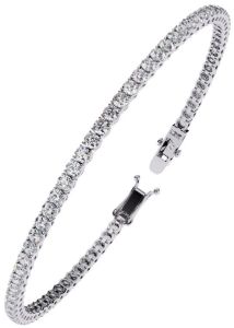 14K Solid Gold 4.85 Carat Lab Grown Diamond Bracelet